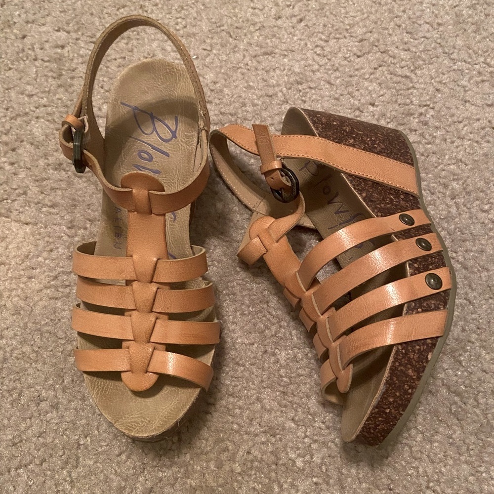 Blowfish Strappy Wedge Shoes